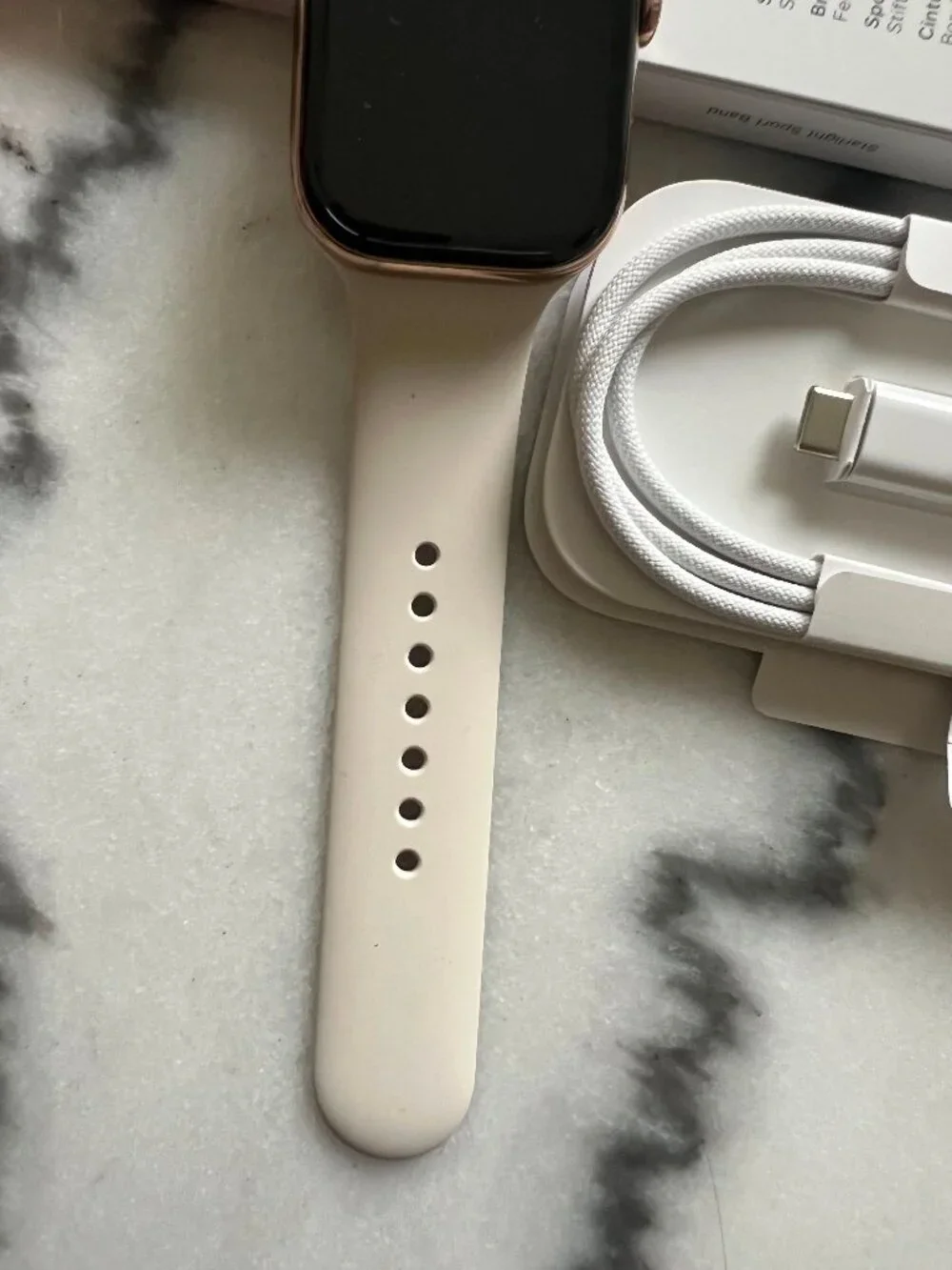 Apple Watch Series 10 GPS +Cellular 46mm Gold Titanium Case with Sport Band S/M